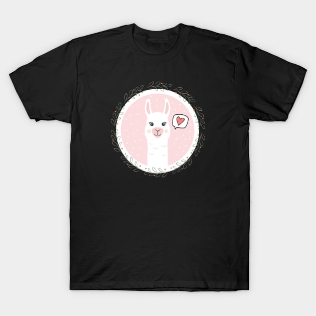 Cute alpaca T-Shirt by AbstractWorld